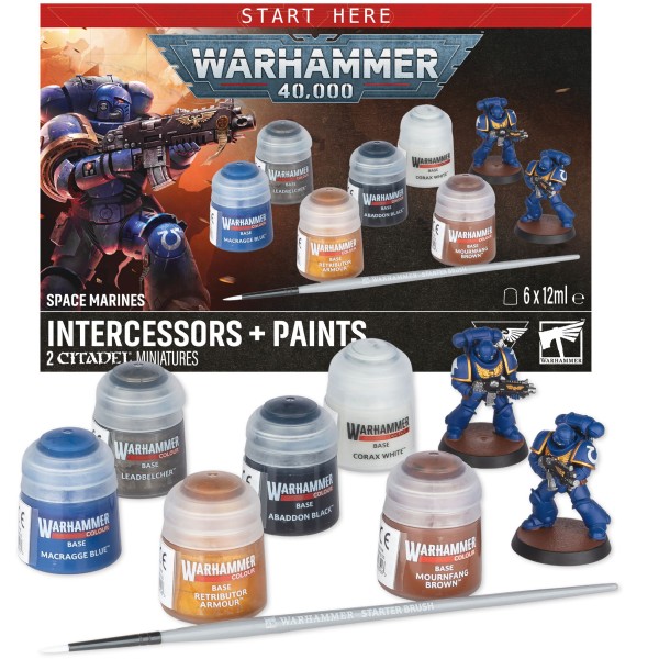 Space Marines - Intercessors + Paints Set - 60-11