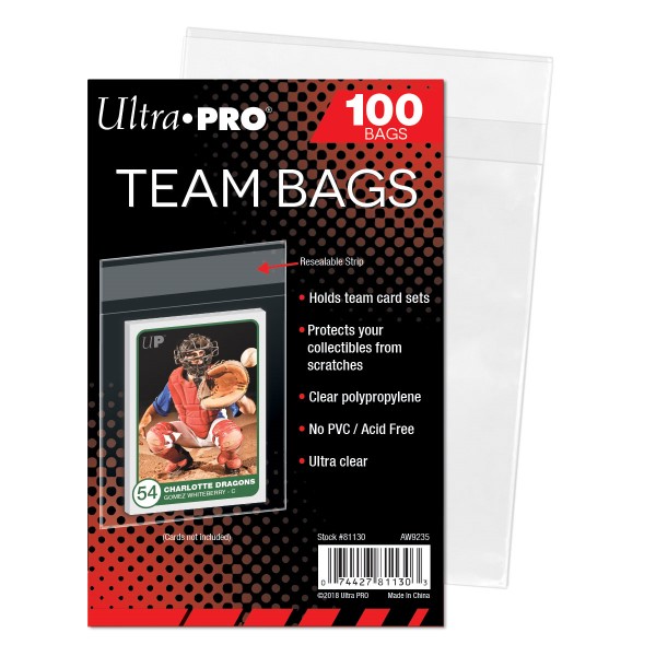 Ultra Pro Team Bags - Opbergzakje Met Plakstrip