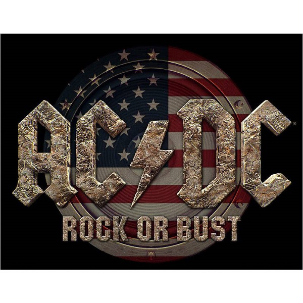 AC/DC Rock Or Bust - Usa Flag