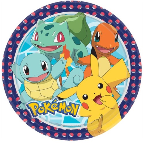 Pokemon Feestbordjes (8x)