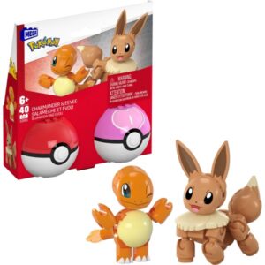 Mega Blocks - Pokeball Charmander + Eevee