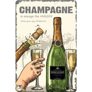 Champagne Is Always The Answer - Finish Your Day Sparkling