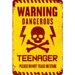 Warning Dangerous Teenager - Please Do Not Tease Or Stare