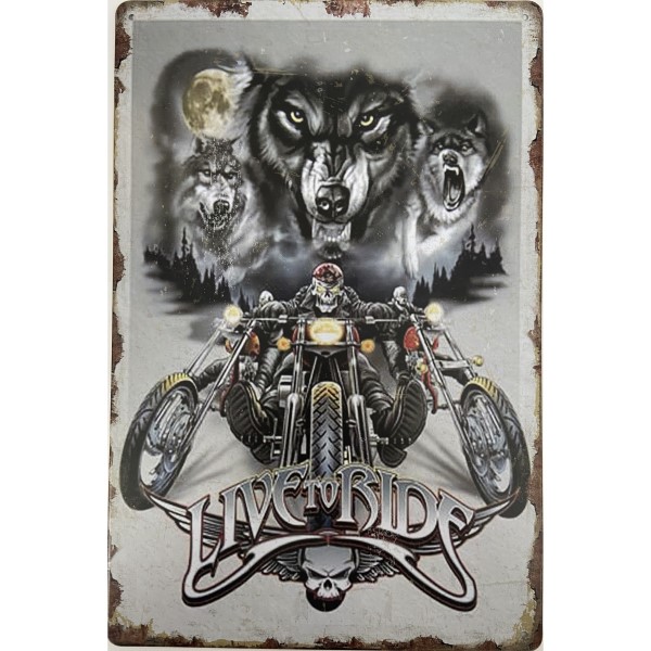 Live To Ride Motors And Wolfs