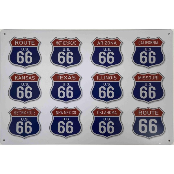 Route 66 Shield Of States