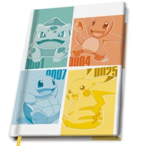 Pokémon - Notitieboek - Kanto Starters