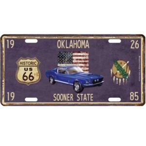 Kentekenplaat - Historic Road 66 - Oklahoma Sooner State