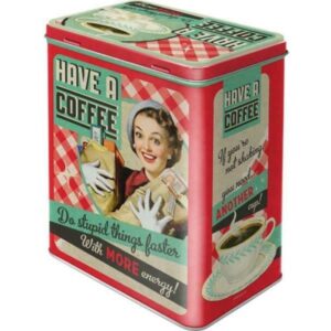 Tin Box L - Have A Coffee
