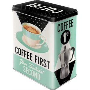 Tin Box L - Coffee First
