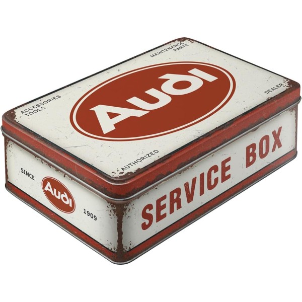 Tin Box Plat - Audi - Service Box