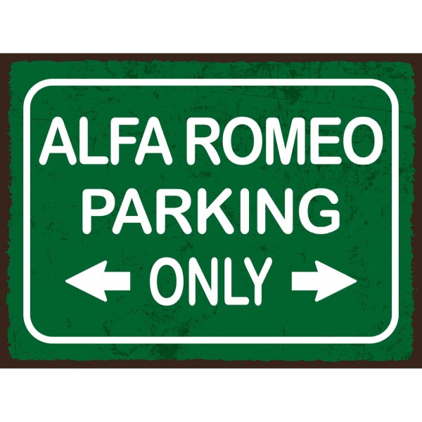Alfa Romeo Parking Only - XL