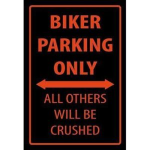 Biker parking only