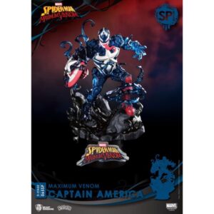 Marvel Spider-Man Maximum Venom Diorama Stage 065SP - Captain America Special Edition