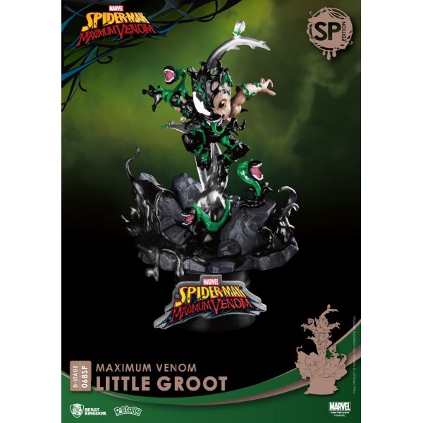 Marvel Spider-Man Maximum Venom Diorama Stage 068SP - Little Groot Special Edition