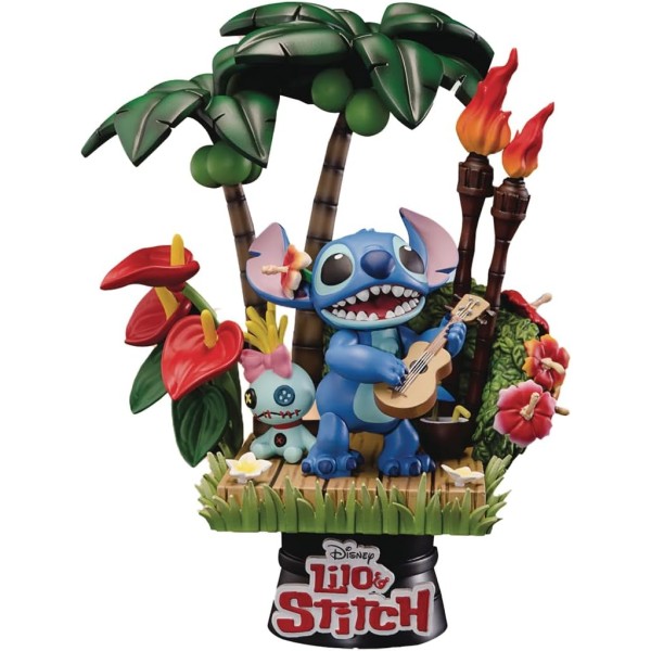 Disney Stitch With Guitar Diorama