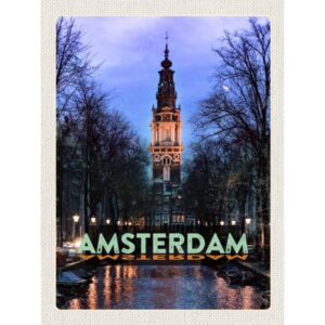 Amsterdam Munttoren Bij Nacht