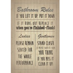 Bathroom Rules