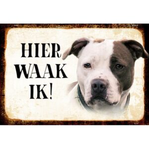 Hier waak ik - Amerikaanse Pitbull Terrier
