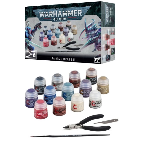 Warhammer 40K Paints + Tools Set - 60-12