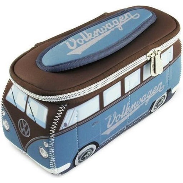 Volkswagen VW Bus T1 (Bulli) Toilet Tas - Zwart / Blauw