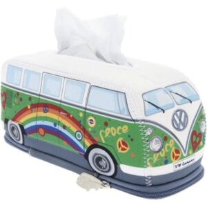 Volkswagen T1 Camper Bus Tissue Box - Peace