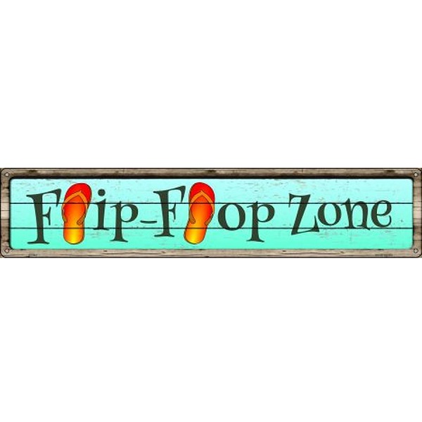 Street Sign - Flip Flop Zone