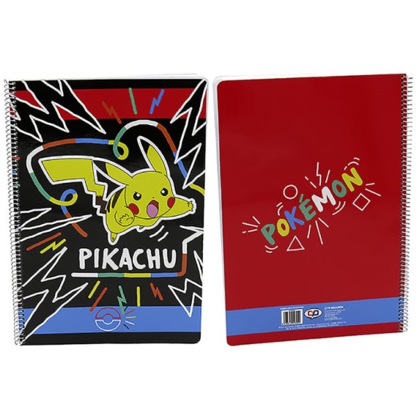 Pokemon - Pikachu - A4 Notitieboek - 4mm Ruit