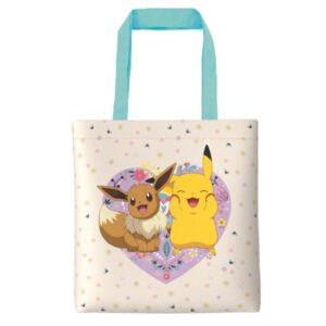 Pokemon Pikachu Eevee Flowers Shopping Bag