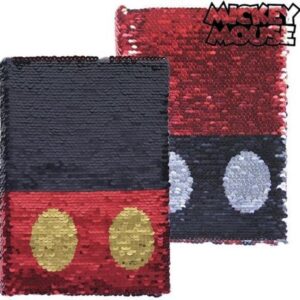 Disney Mickey Mouse A5 Notebook Pailletten