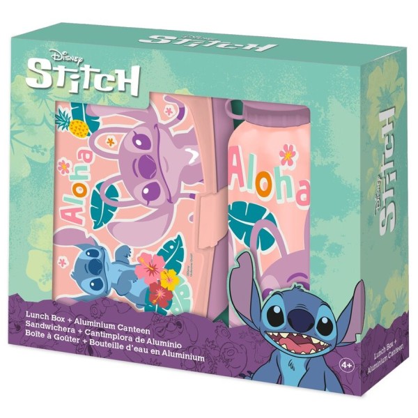 Disney Stitch Lunch Box + Aluminium Fles