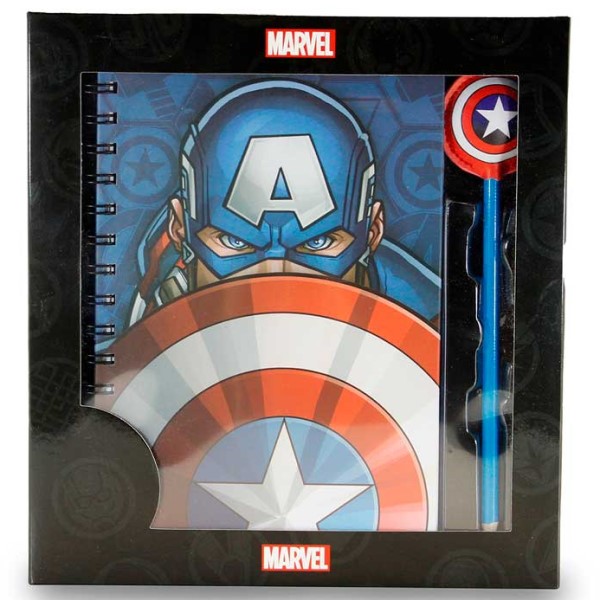 Captain America Notitieboek + Pen