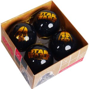 Disney Home Ornament - Star Wars Black/Gold Kerstballen