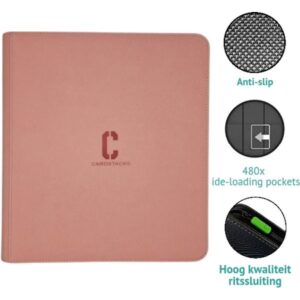 Cardstacks - Zippered Pro Binder 12 Pocket - Roze