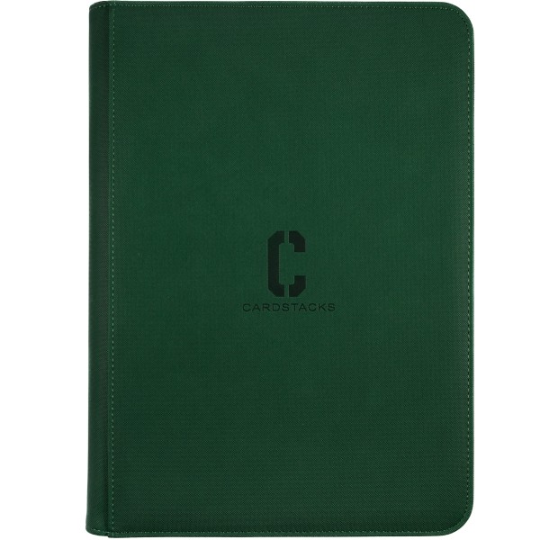 Cardstacks - Zippered Pro Binder 9 Pocket - Groen
