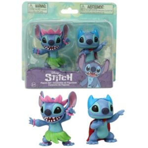 Disney - Stitch Figure Set - Hula Stitch + Superhero Stitch