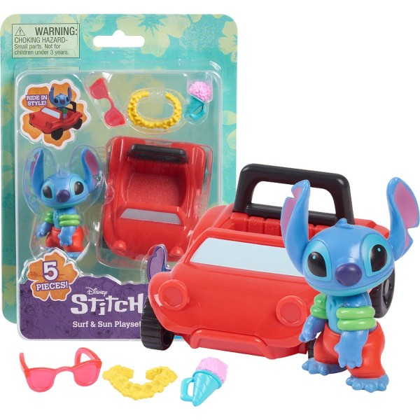 Disney Stitch Surf And Sun Playset