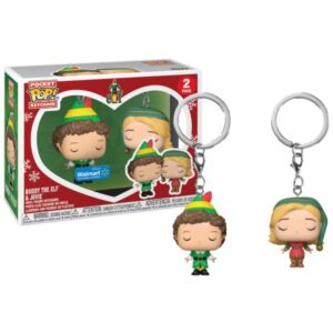 Pocket Pop Keychain 2-Pack: Buddy The Elf And Jovie