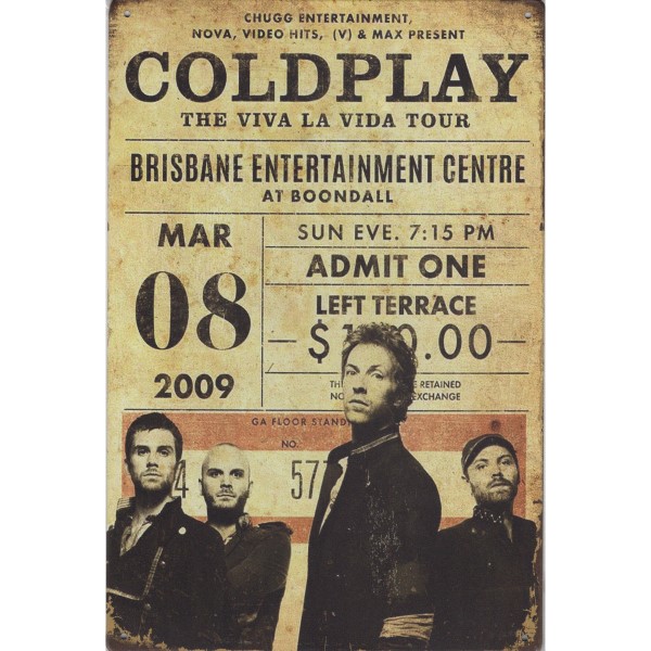 Coldplay Viva La Vida Tour 2009