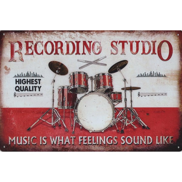 Drum Recording Studio Music Is What Feelings Sound Like