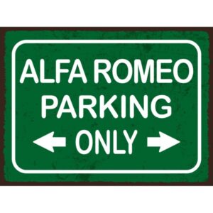Alfa Romeo Parking Only