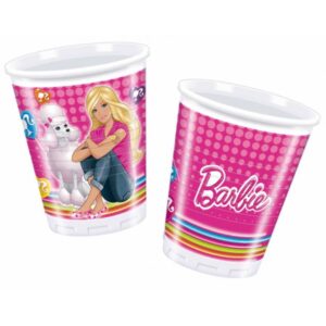 Barbie Plastic Bekers - Set 10 Stuks