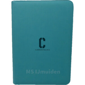 Cardstacks - Zippered Pro Binder 9 Pocket - Turquoise