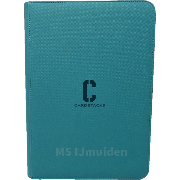 Cardstacks - Zippered Pro Binder 9 Pocket - Turquoise