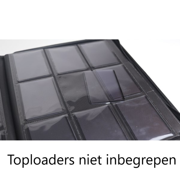 Cardstacks - Toploader Zip Binder 9 Pocket - Zwart - Afbeelding 3