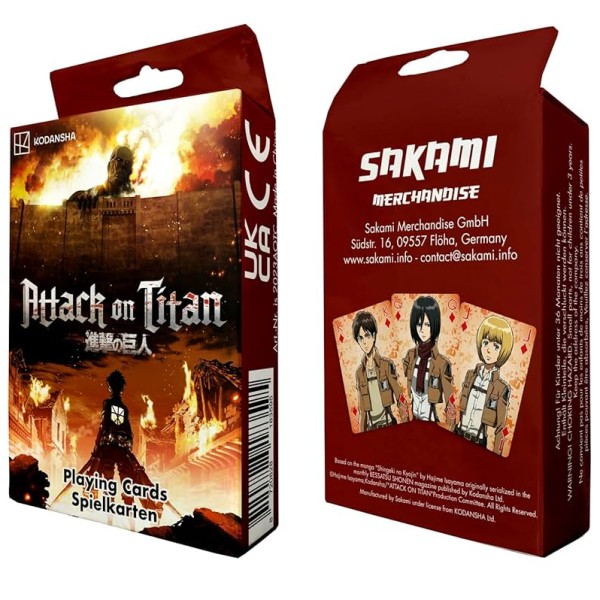 Attack On Titan Playing Cards