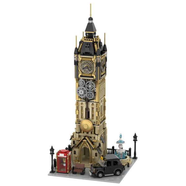 Pantasy Original Construction Set 85008 - Steampunk Clock Tower Park - Afbeelding 2