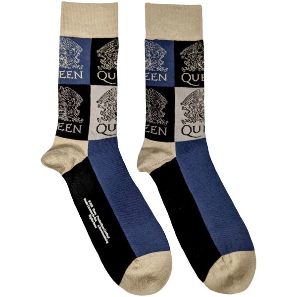 Sokken - Queen Crest Logo Blocks (maat 40-45)