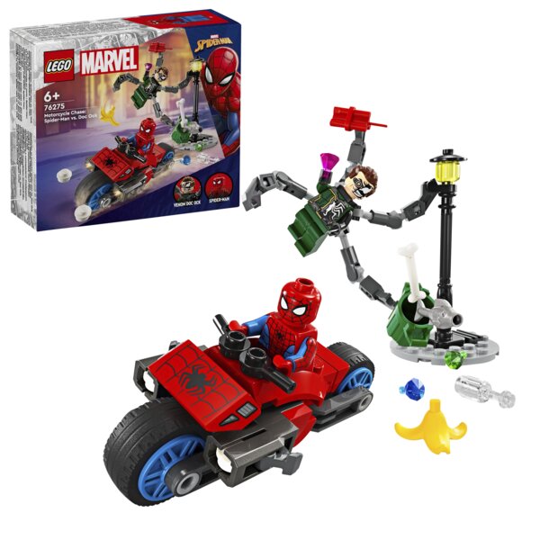 Lego 76275 - Motorachtervolging: Spider-Man vs. Doc Ock