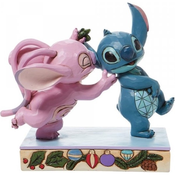 Disney Traditions - Stitch and Angel with Mistletoe
