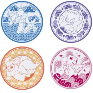 Pokémon - Bordenset (4) - Japanse Style